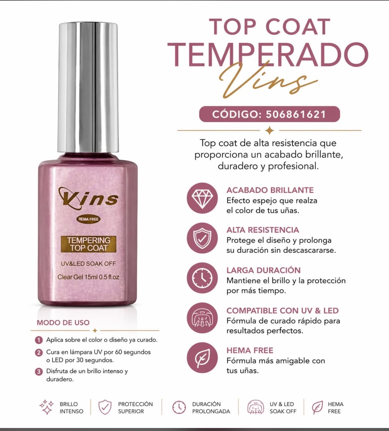 Top temperado 