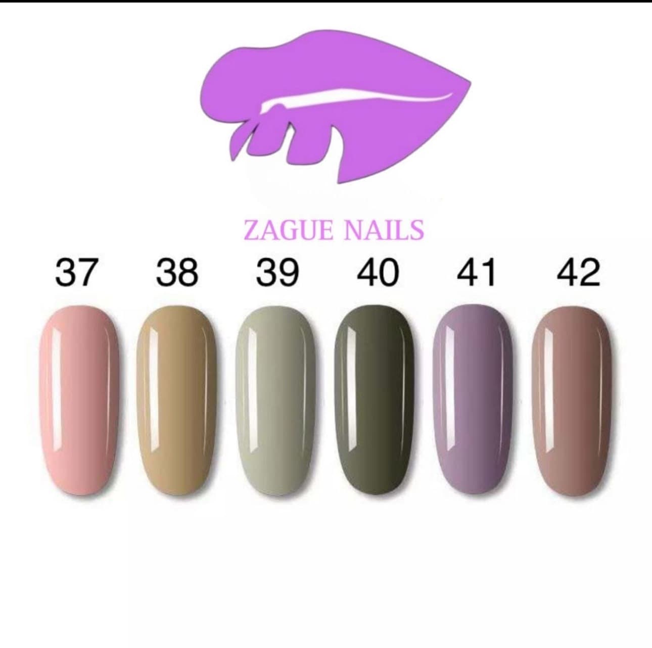 Color del #37 al #42