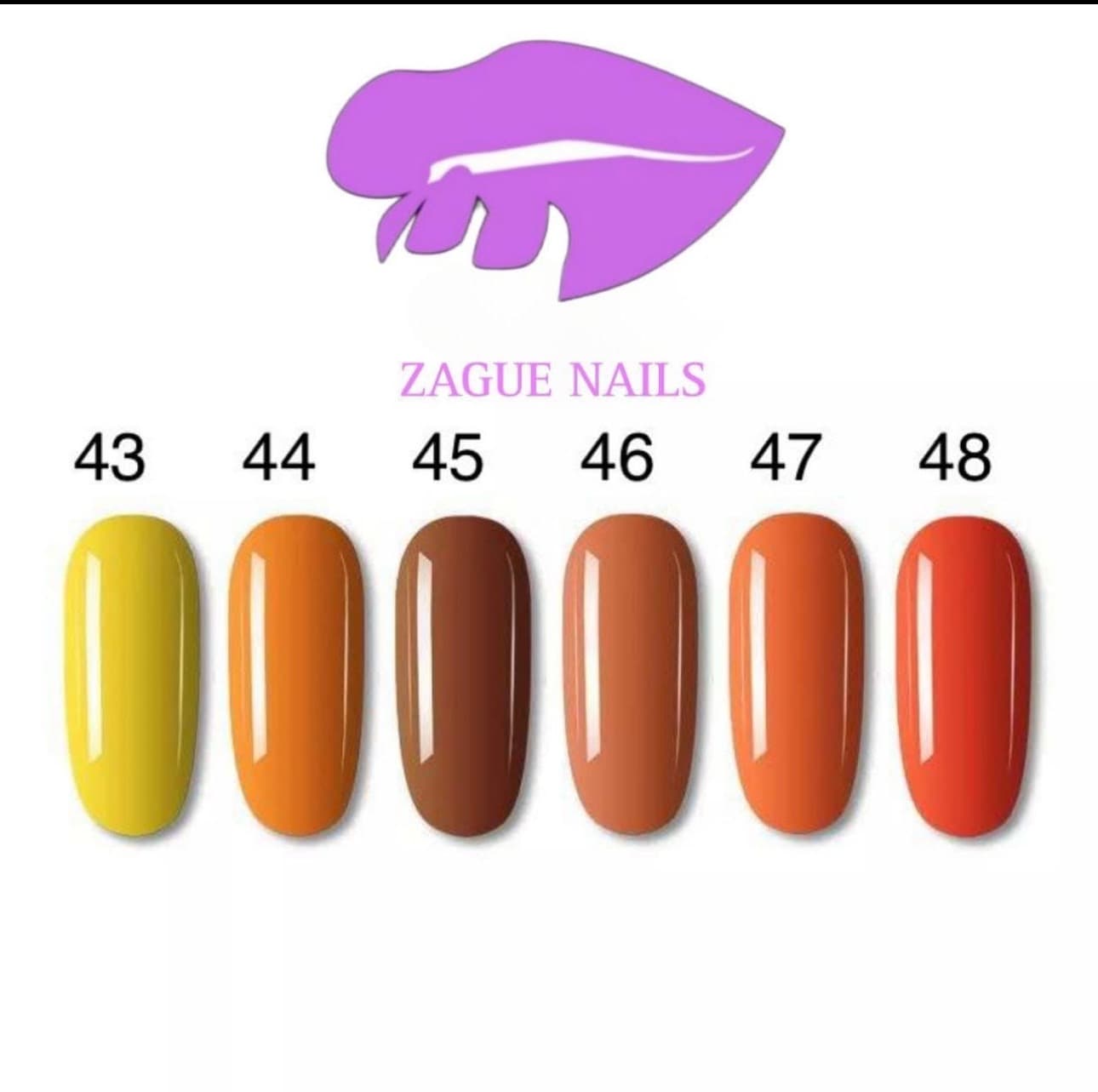 Color del #43 al #48