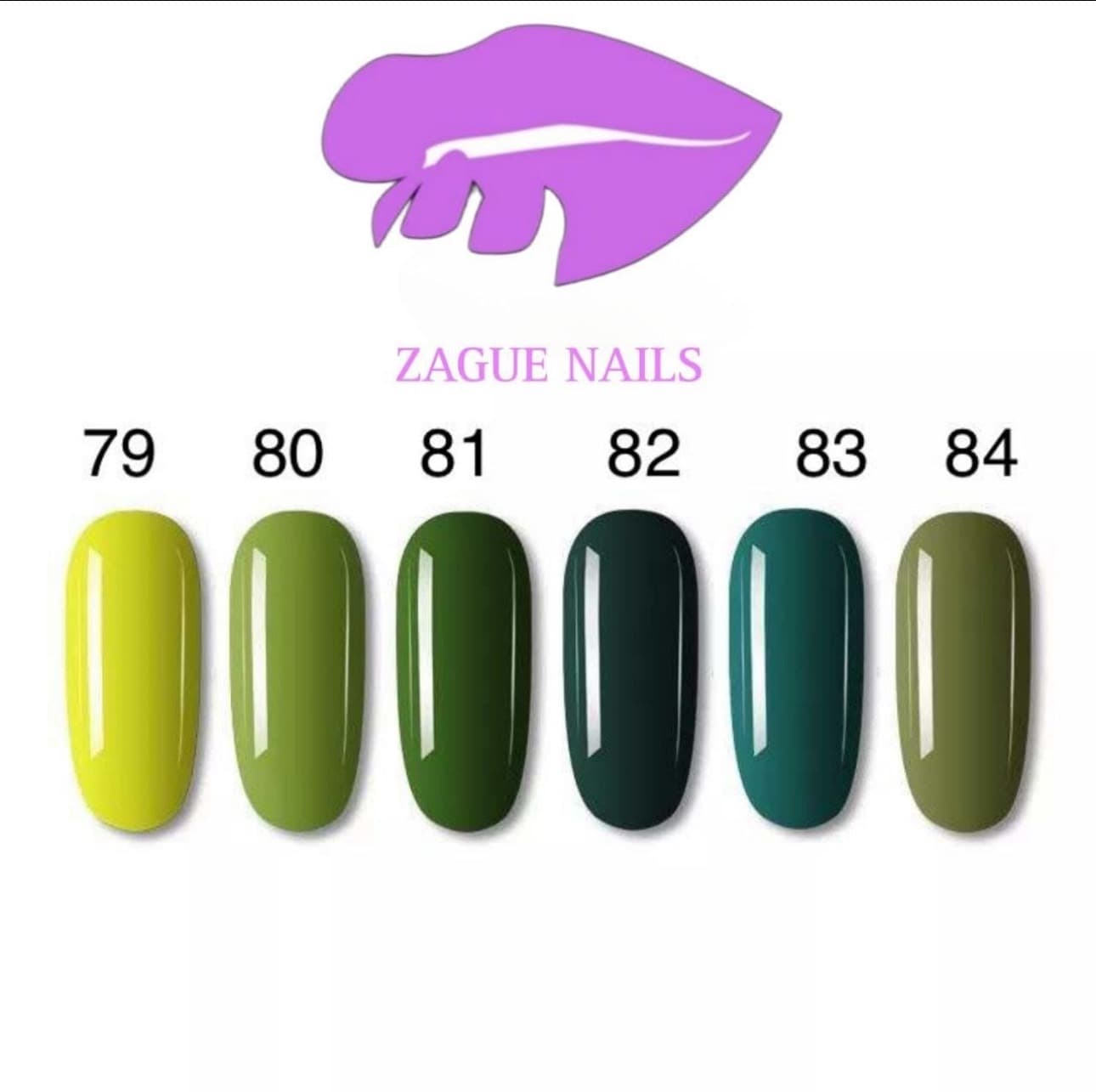 Color del #79 al #84