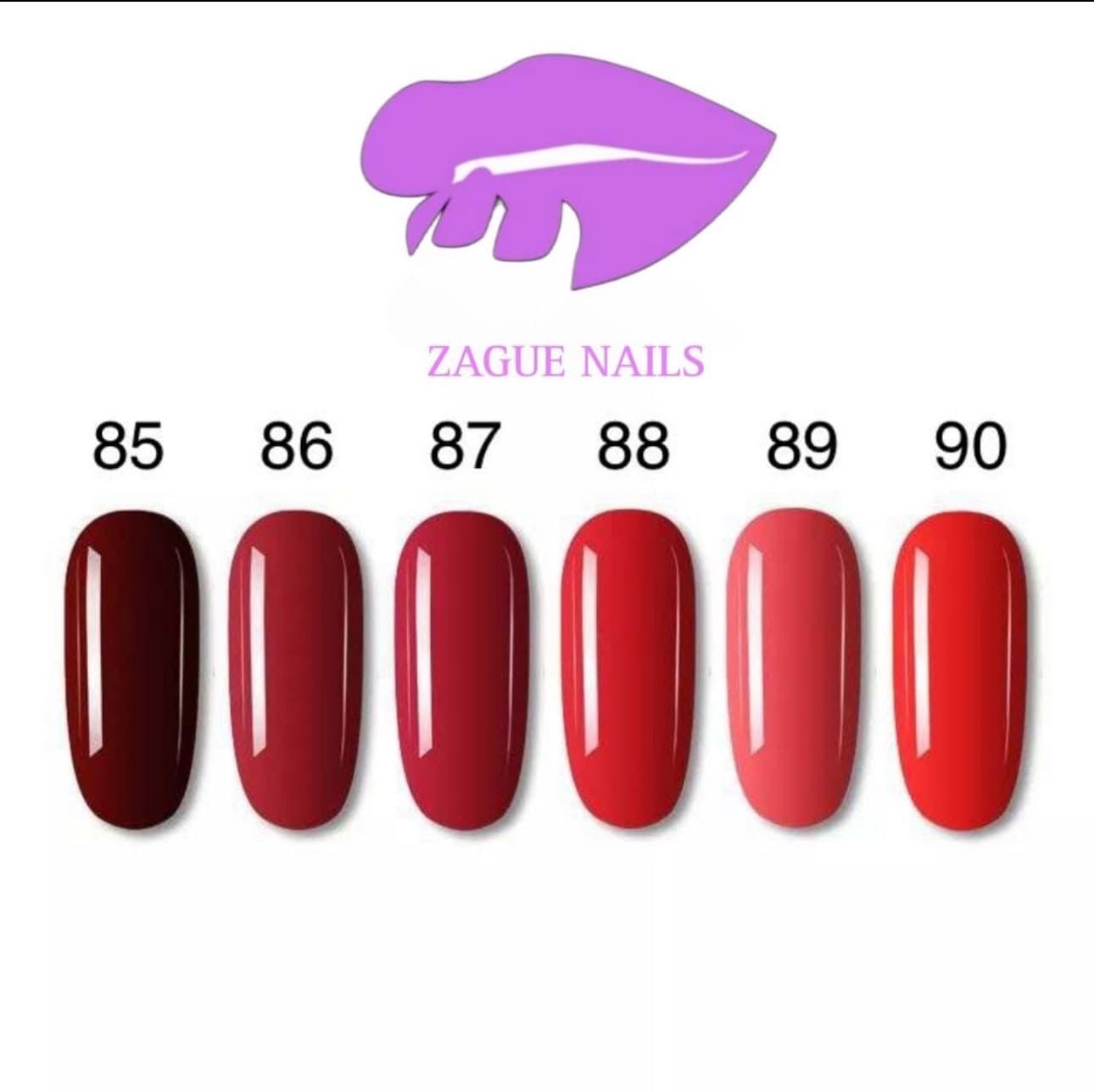 Color del #85 al #90